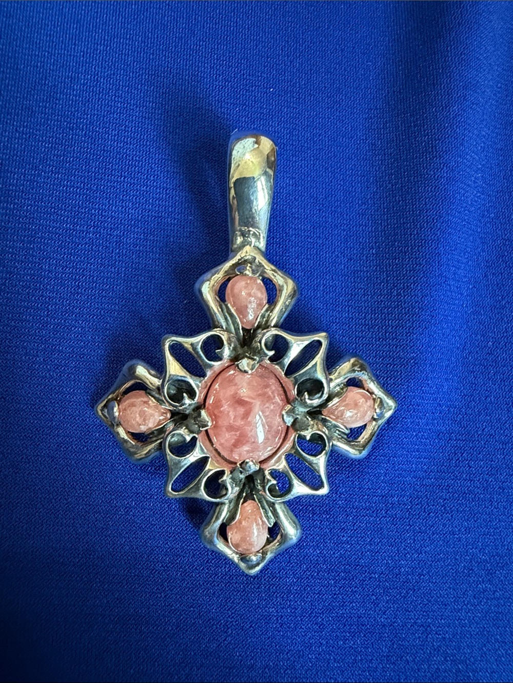 Vintage Carolyn Pollack 925 Rhodonite
